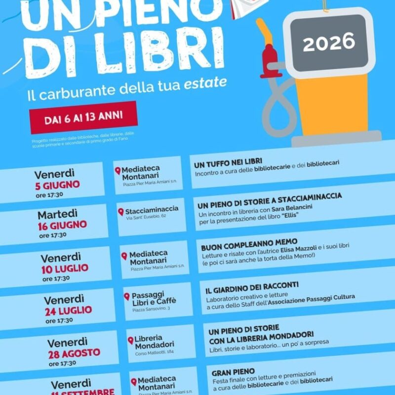 un pieno di libri 2026 programma