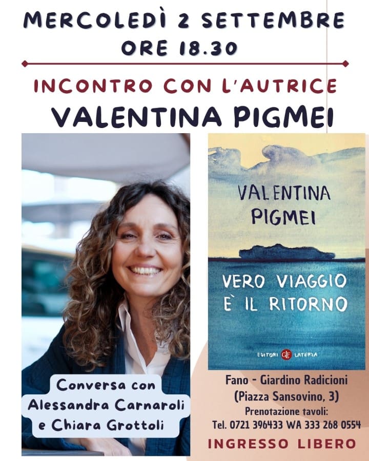 Valentina Pigmei presenta "Vero viaggio è il ritorno"