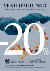 Sconto BOMPIANI 20 locandina 2026