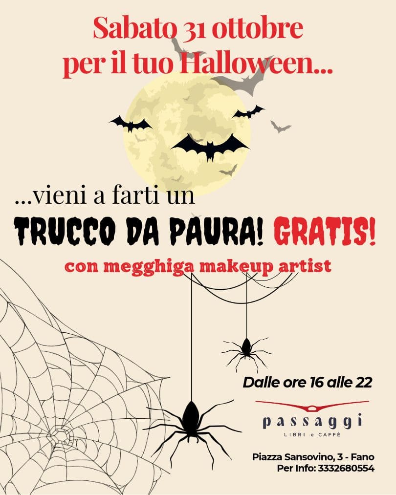 Per il tuo Halloween... vieni a farti un  TRUCCO DA PAURA (GRATIS)!