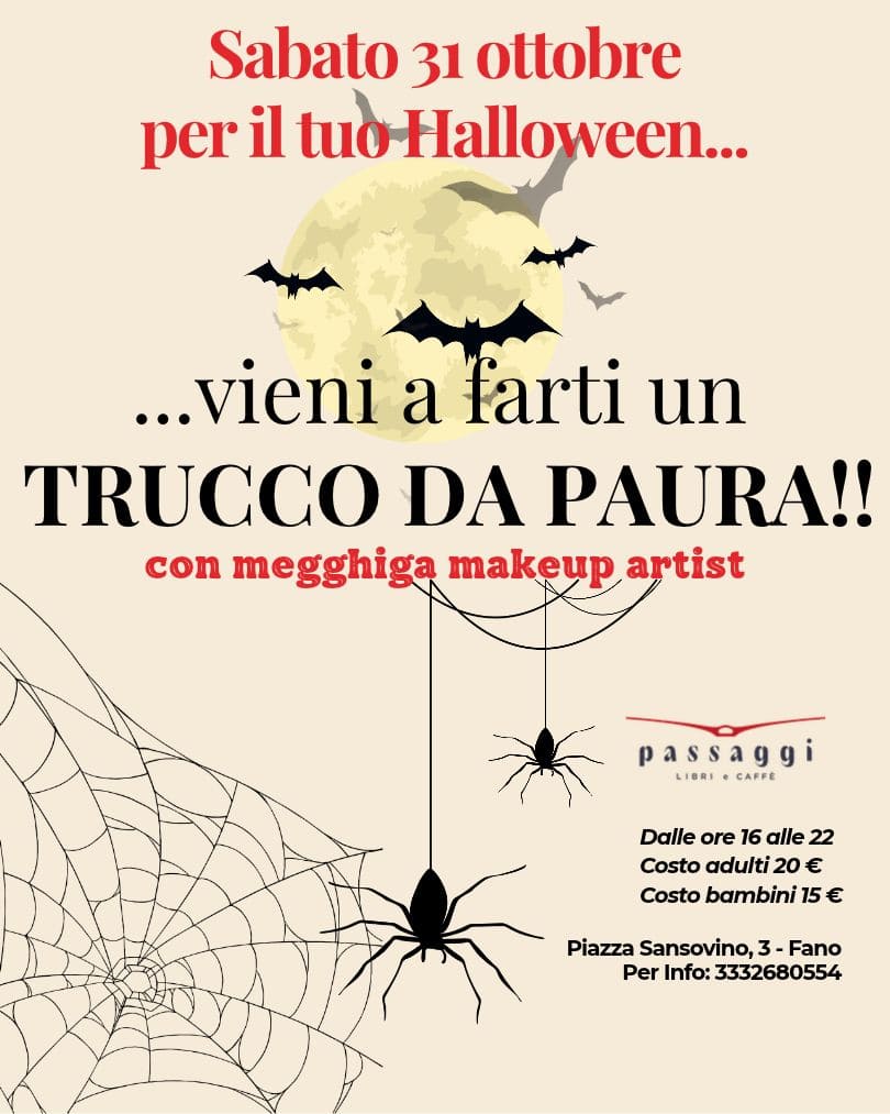 Per il tuo Halloween... vieni a farti un  TRUCCO DA PAURA!!